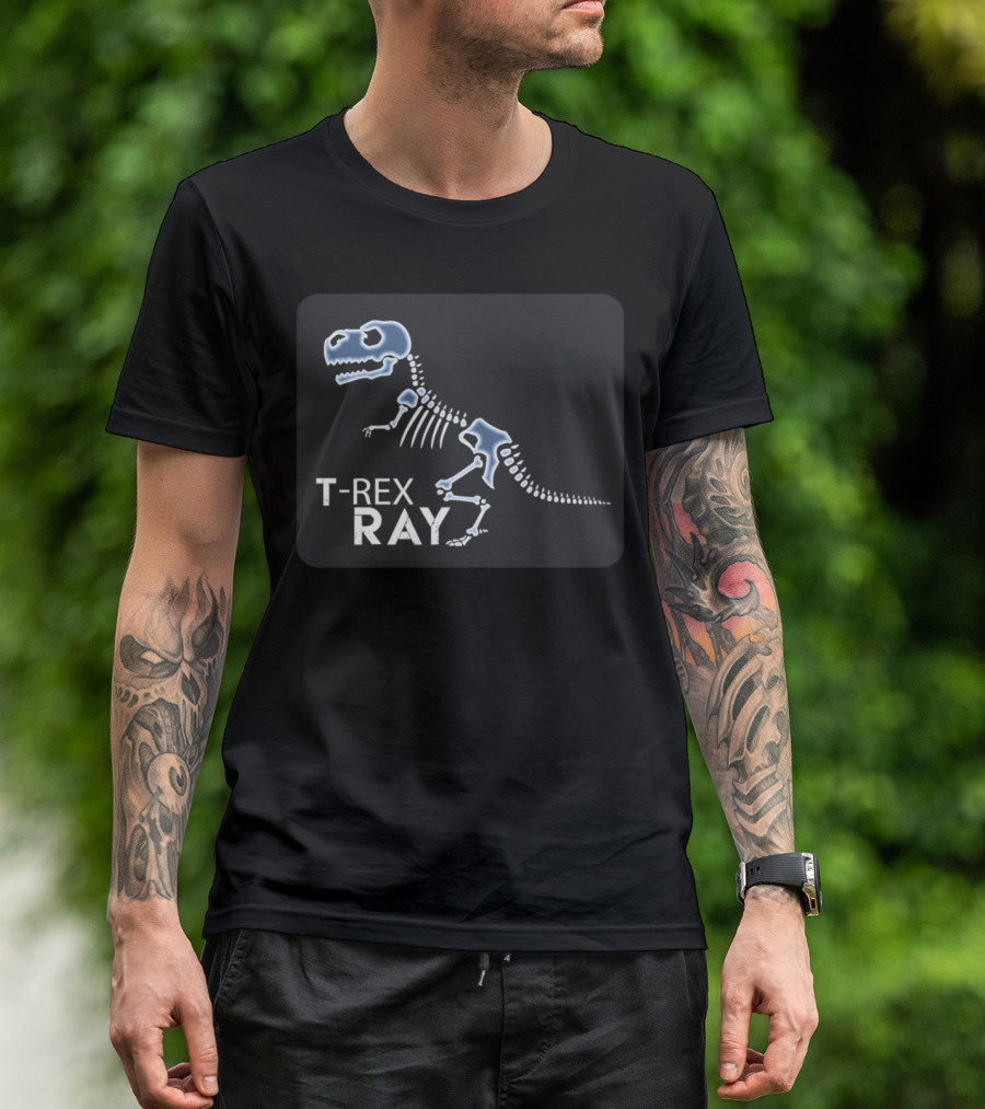 T Rex Ray Funny Skeleton XRay Dinosaur T-Shirt