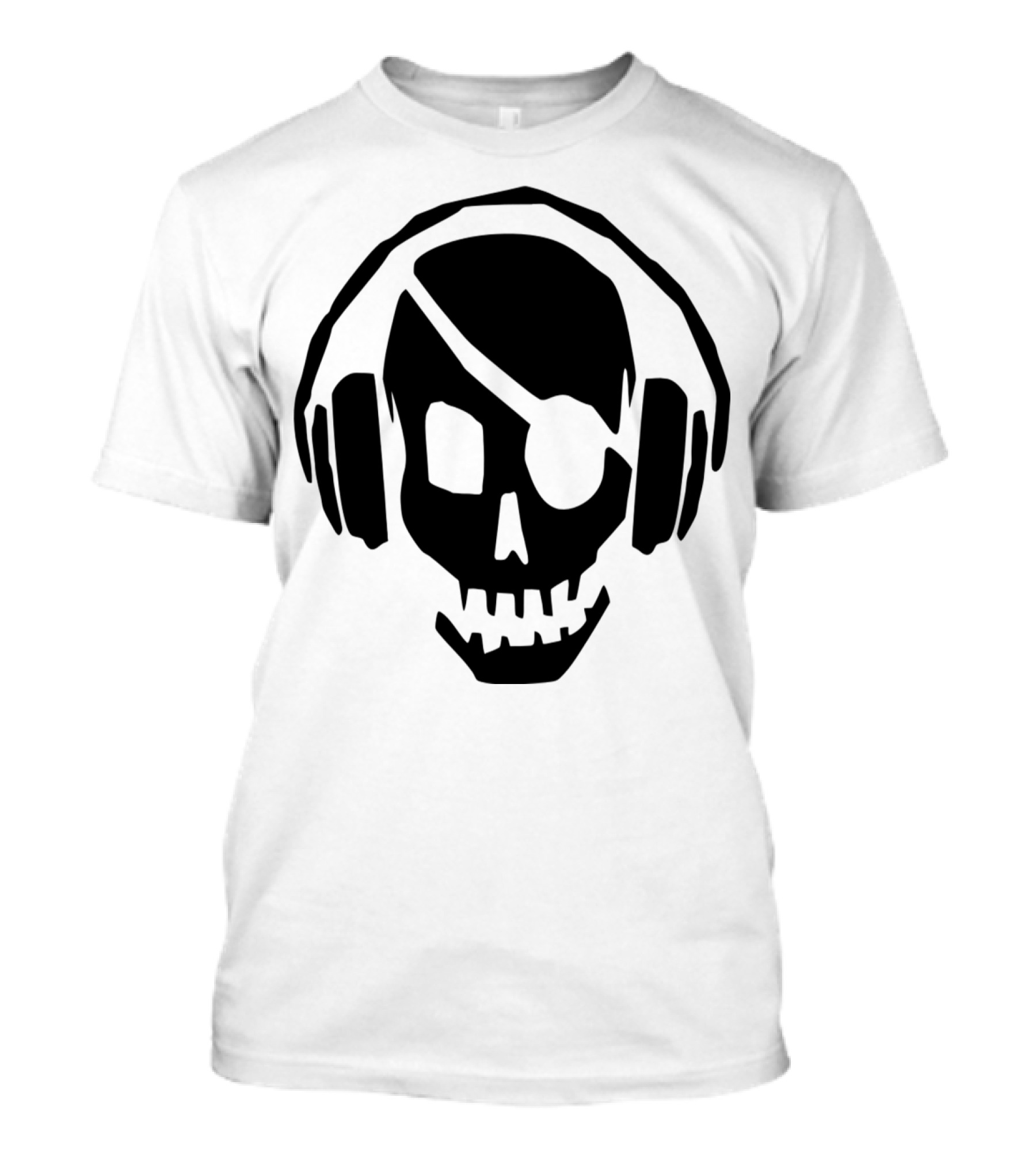 Dead Skull Skeleton In Headphones Listening To Beats T-Shirt