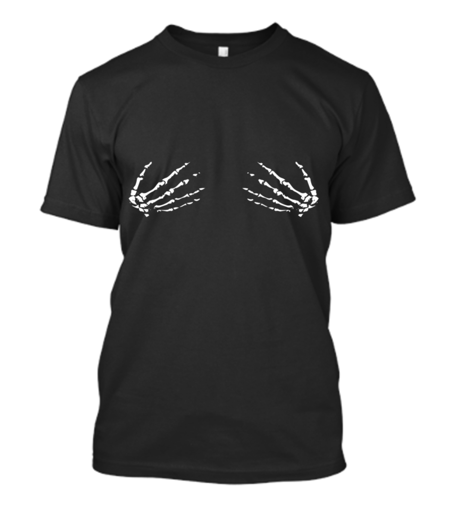 Skeleton Boob Hands Halloween Group Costume Top T-Shirt