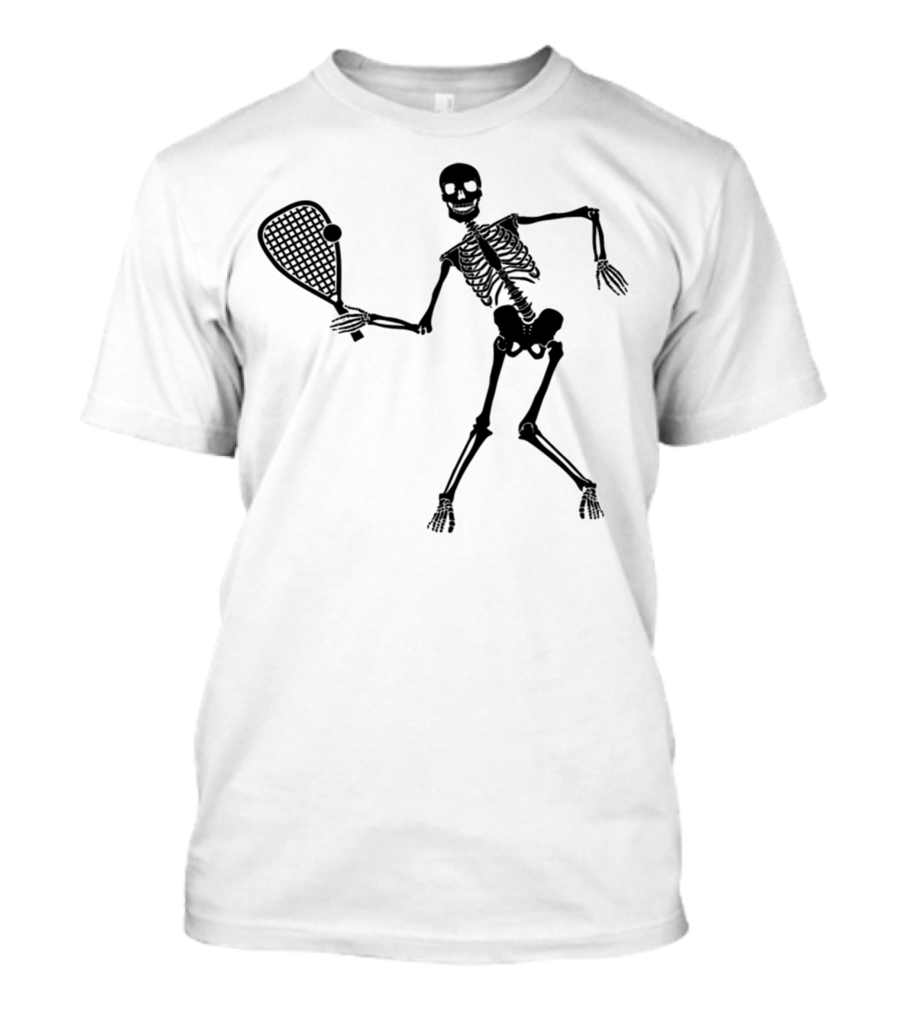 Racquetball Skeleton Playful Game T-Shirt