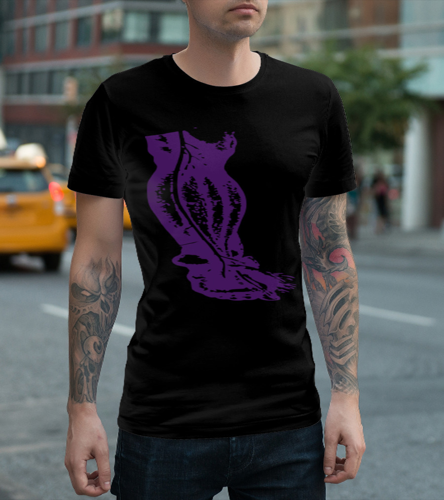 BodyEvents Purple Anatomical Muscle T-Shirt