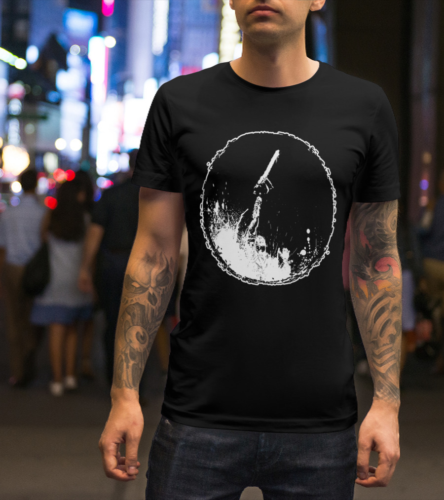 SawEvents Splatter Art Chainsaw Circle T-Shirt