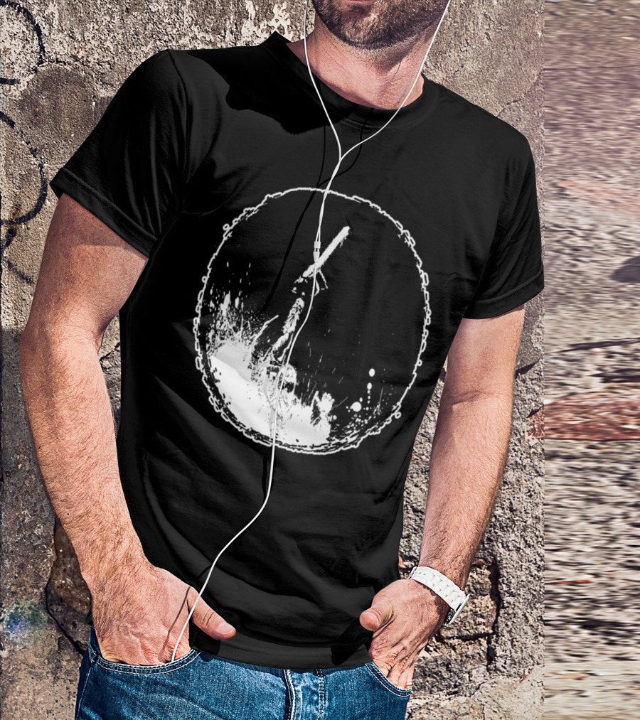 SawEvents Splatter Art Chainsaw Circle T-Shirt
