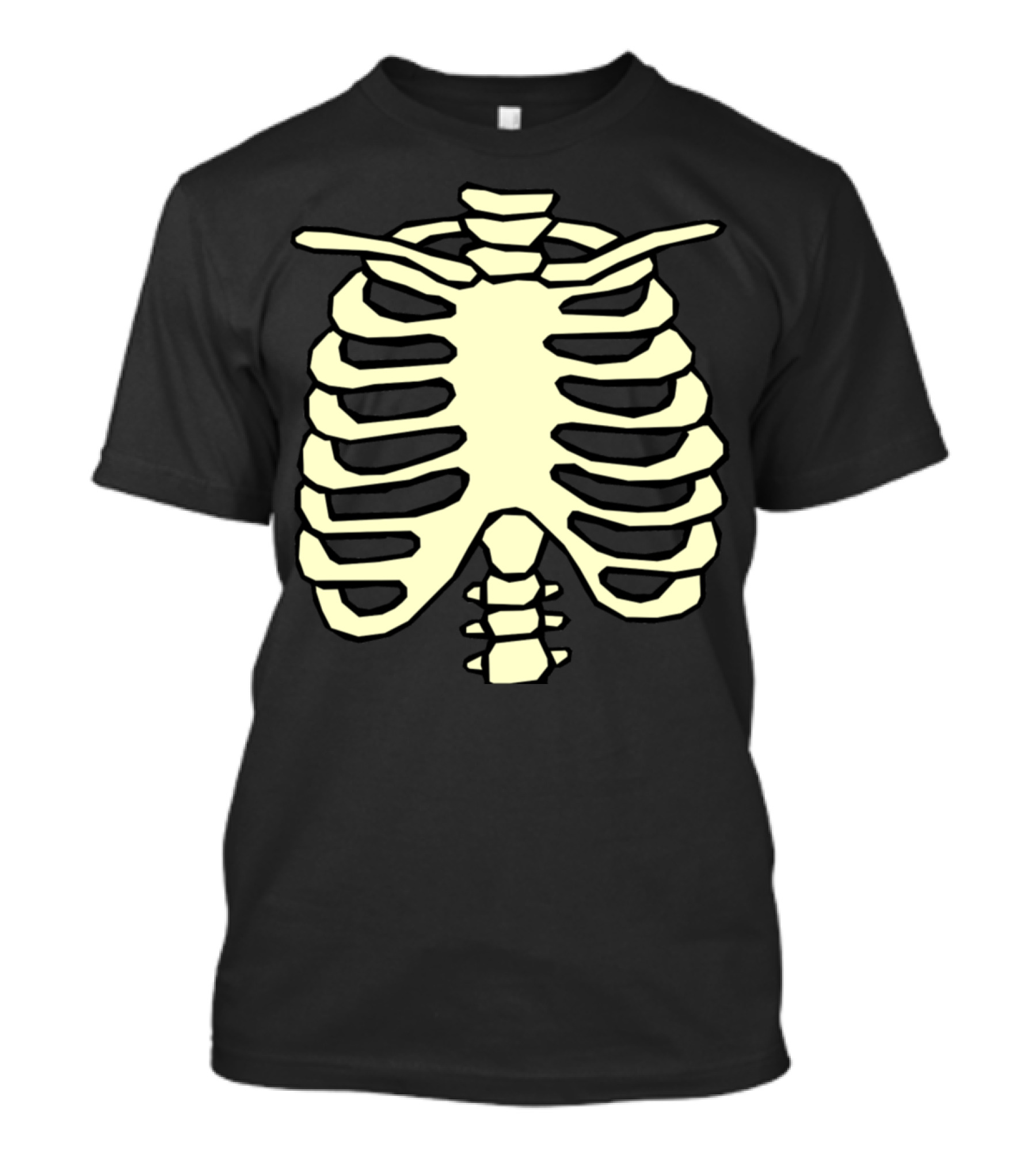 Halloween Skeleton Rib Cage Ribs T-Shirt