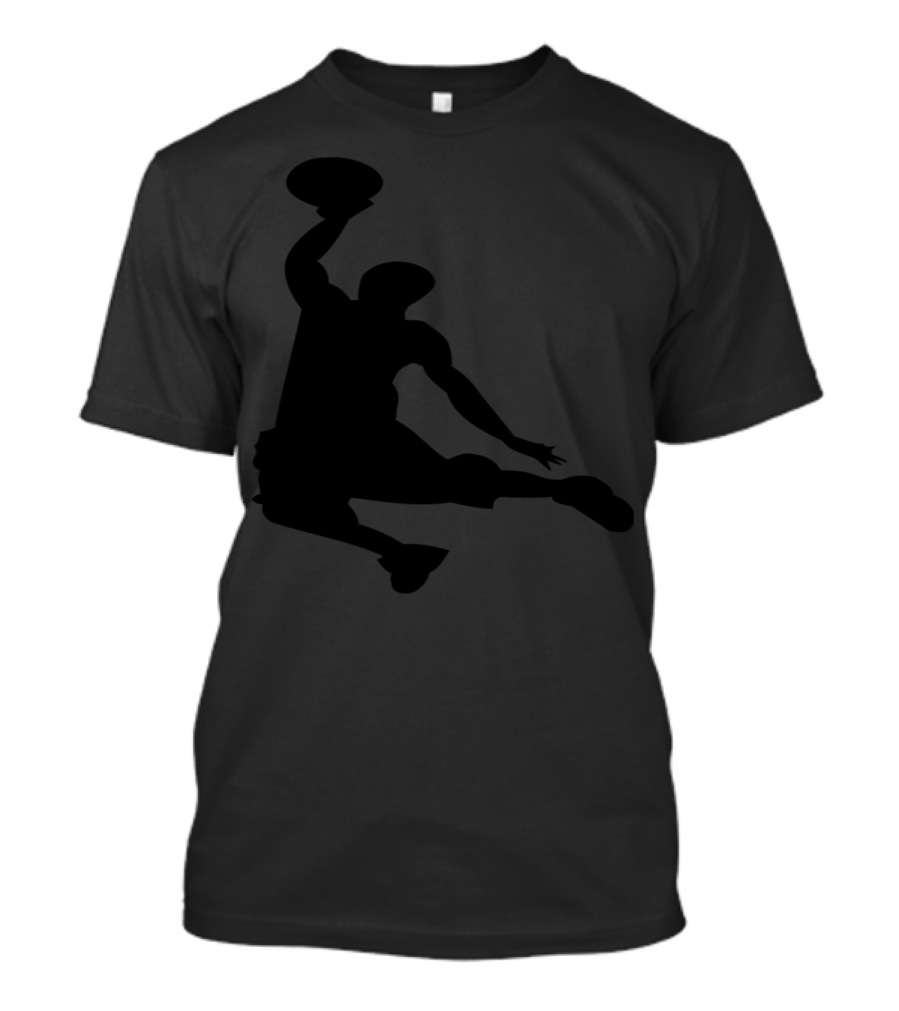 Slamdunk Outline Dynamic Basketball Silhouette Jump T-Shirt