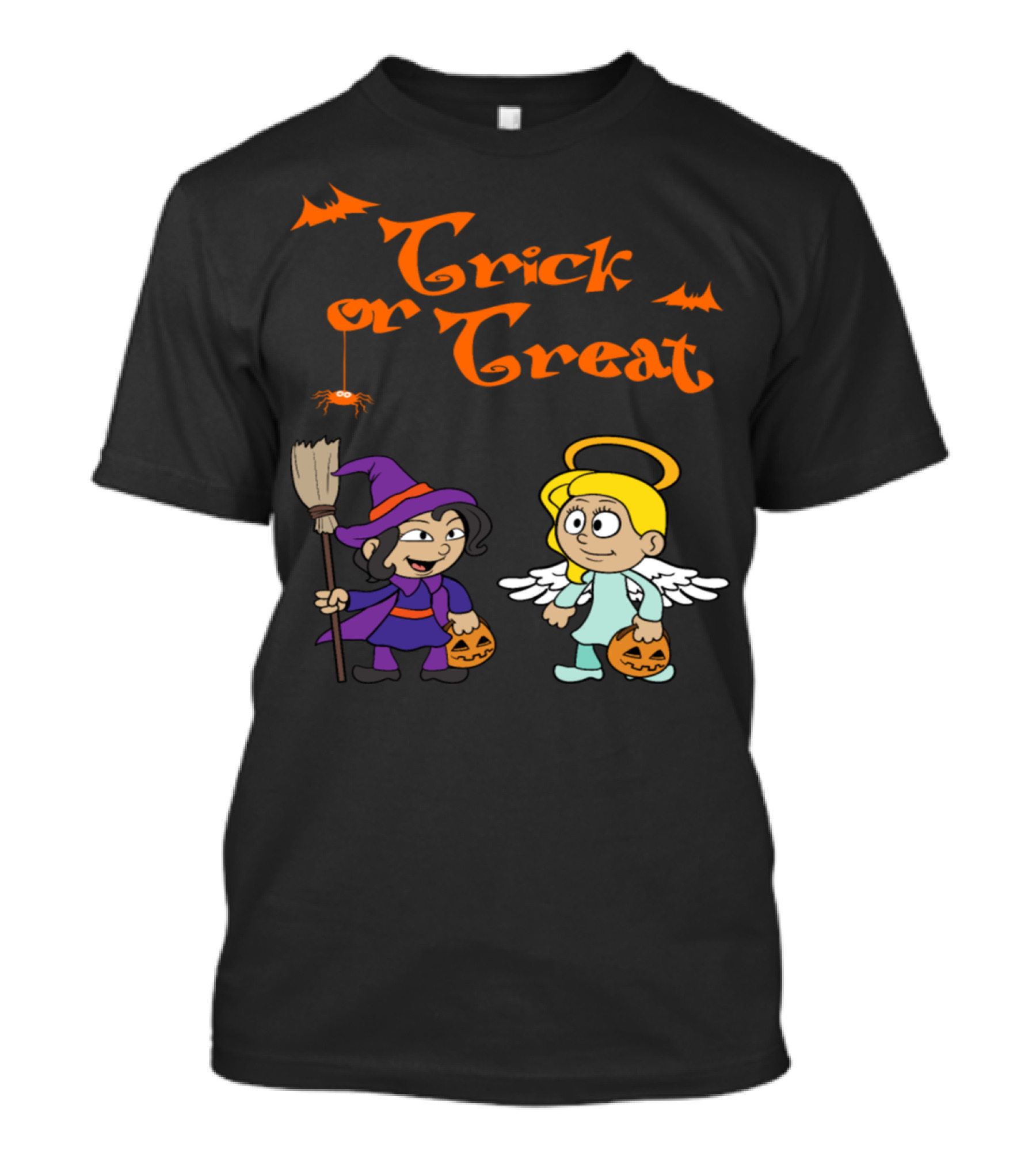 Trick Or Treat Halloween Costume Witch Angel Sweets Candy T-Shirt