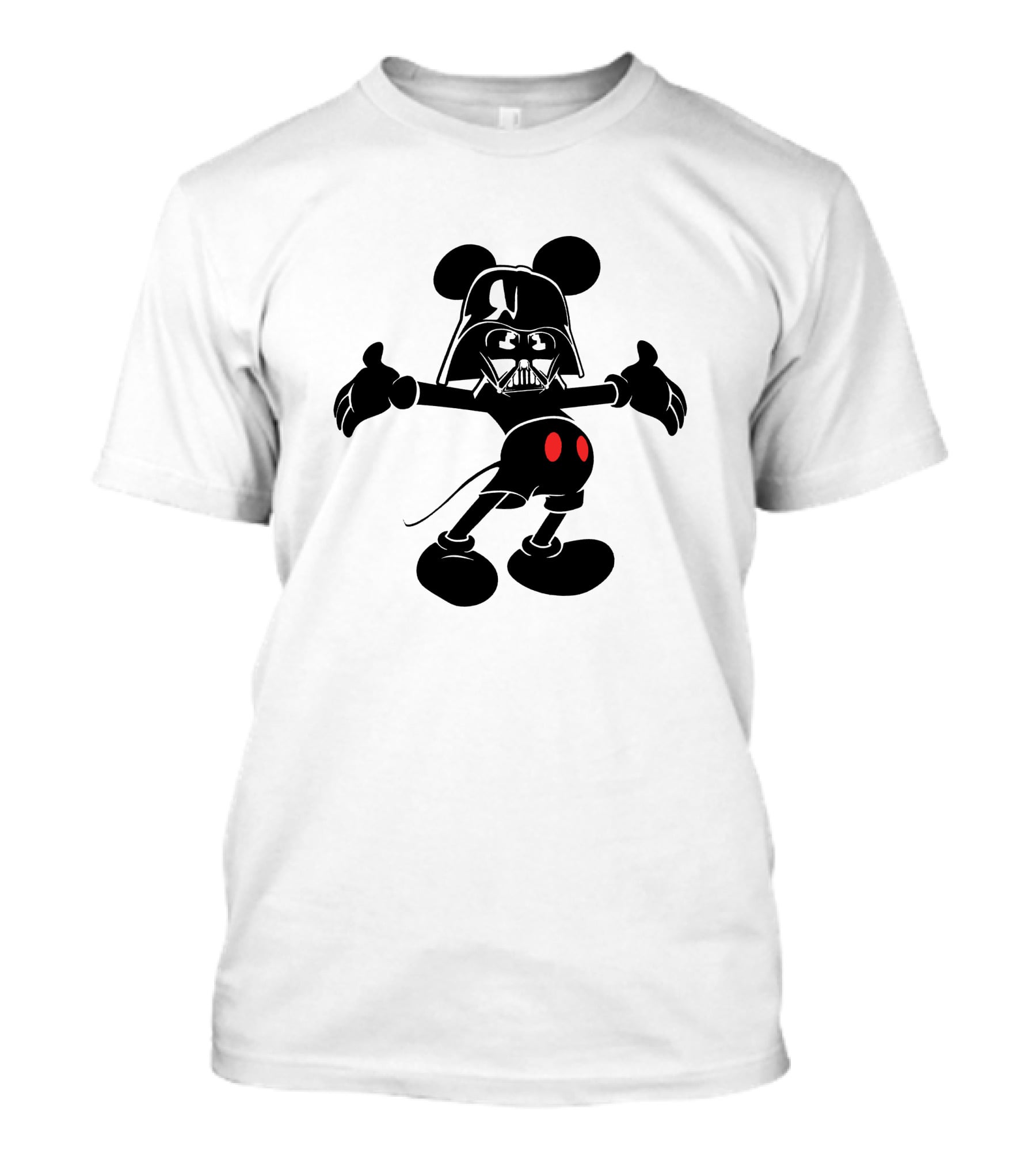 Darth Vader Mickey Crossover Character Fusion T-Shirt