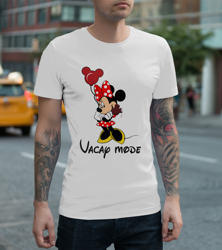 Disney Minnie Mouse Vacay Mode Balloon And Ice Cream T-Shirt