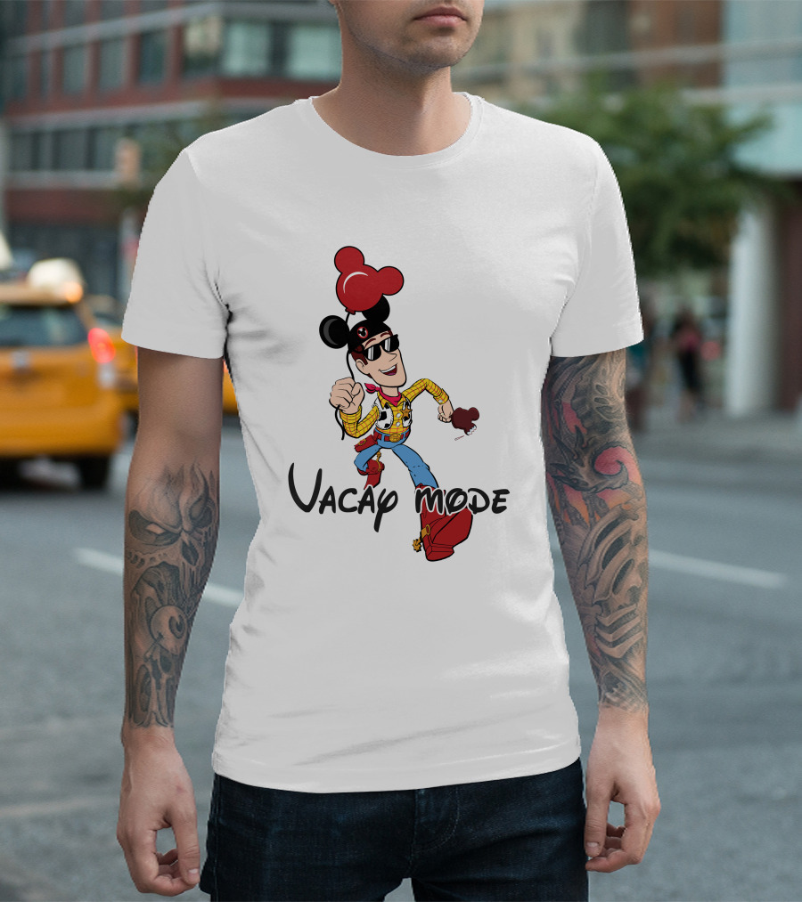 Vacay Mode Woody Mickey Ears Fun Adventure T-Shirt