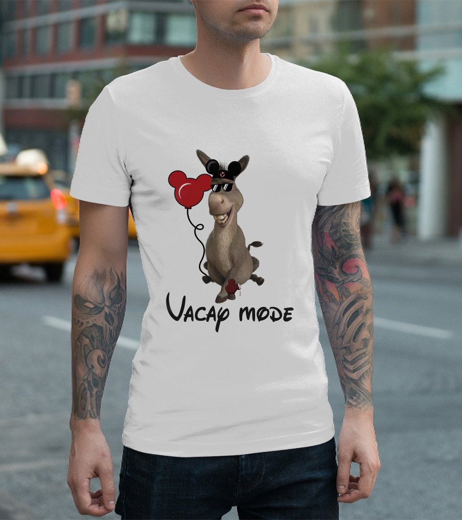 Vacay Mode Donkey with Balloon T-Shirt