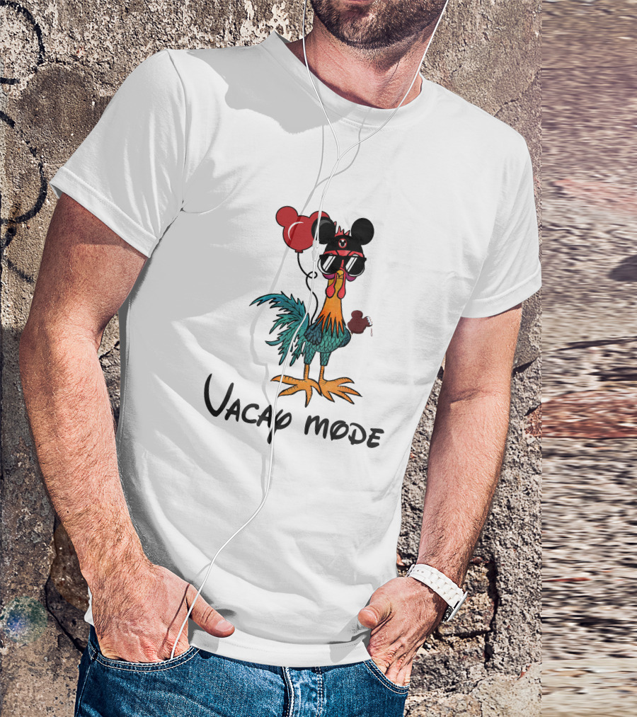 Heihei Chicken Vacay Mode Balloon Mouse Ears Sunglasses T-Shirt