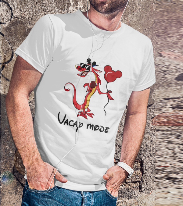 Mushu Vacay Mode Disney Mickey Balloon T-Shirt