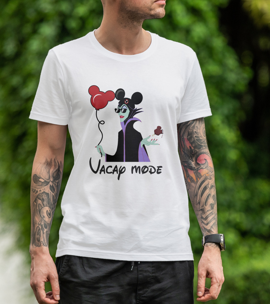 Maleficent Vacay Mode Disney Ears Balloon Chocolate Treat T-Shirt