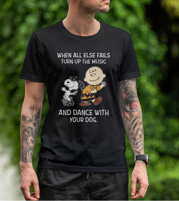 Dance With Your Dog Peanuts Charlie Brown Snoopy T-Shirt