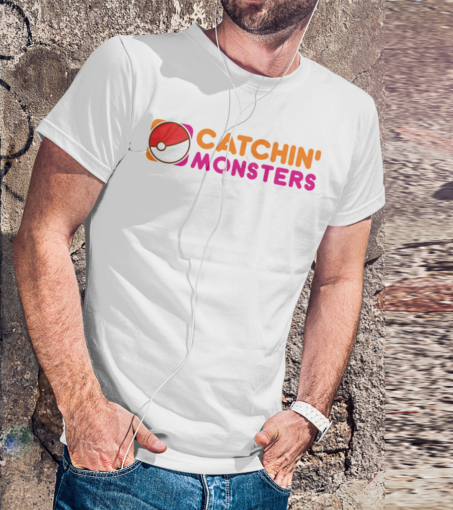 CATCHIN' MONSTERS Poké Ball T-Shirt