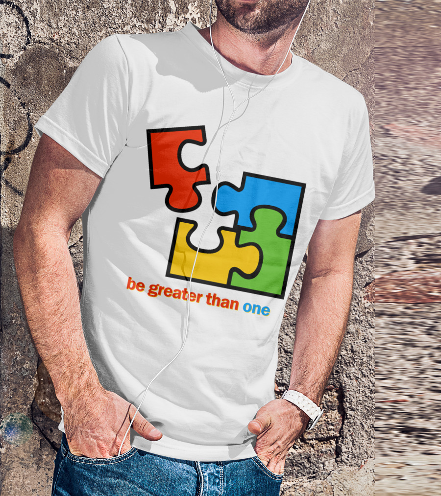 Office 2000 Be Greater Than One Puzzle Pieces T-Shirt