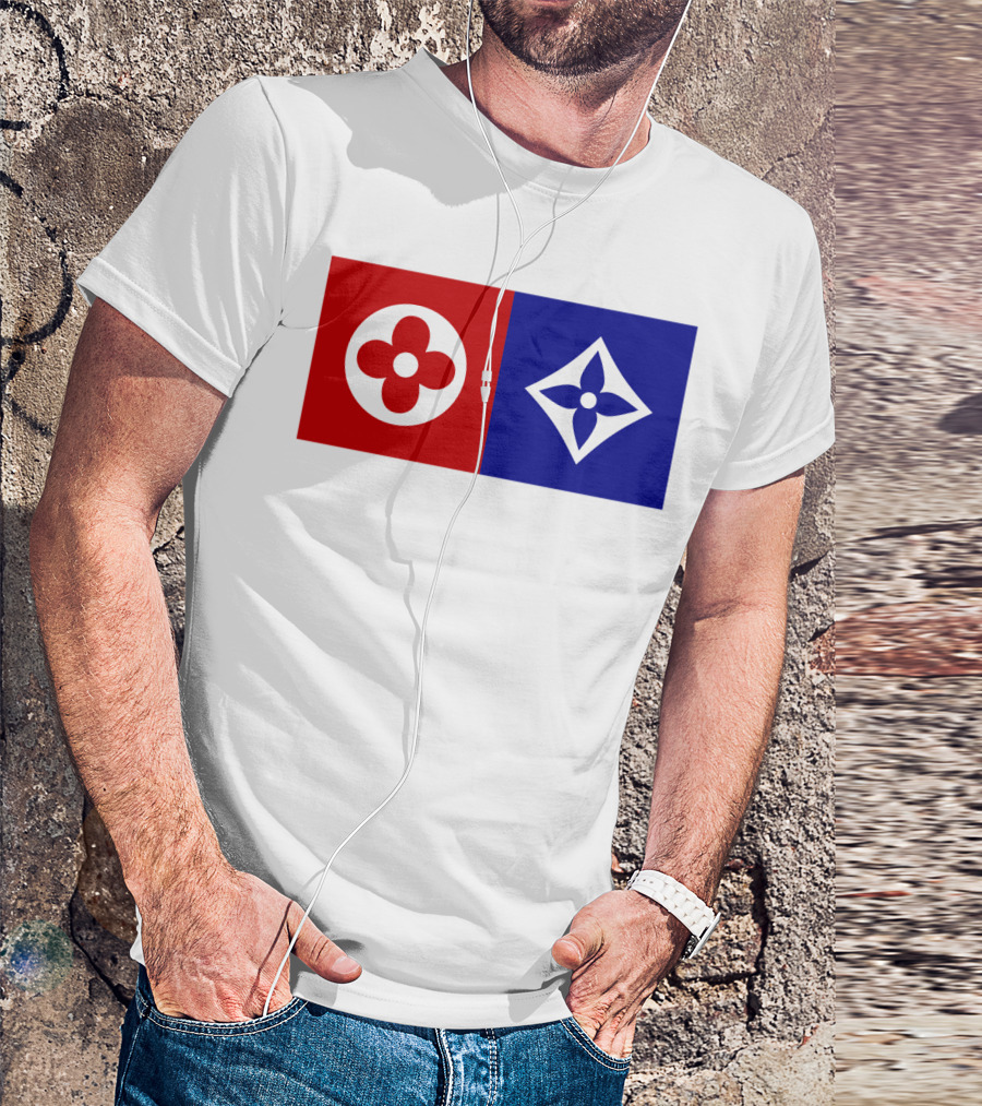 Best Dual Icon Flower Emblems T-Shirt