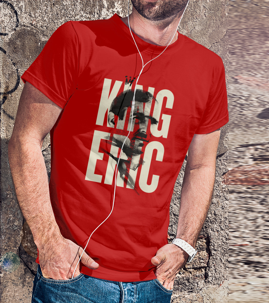 King Eric Legend Footballer Icon Red Majesty T-Shirt