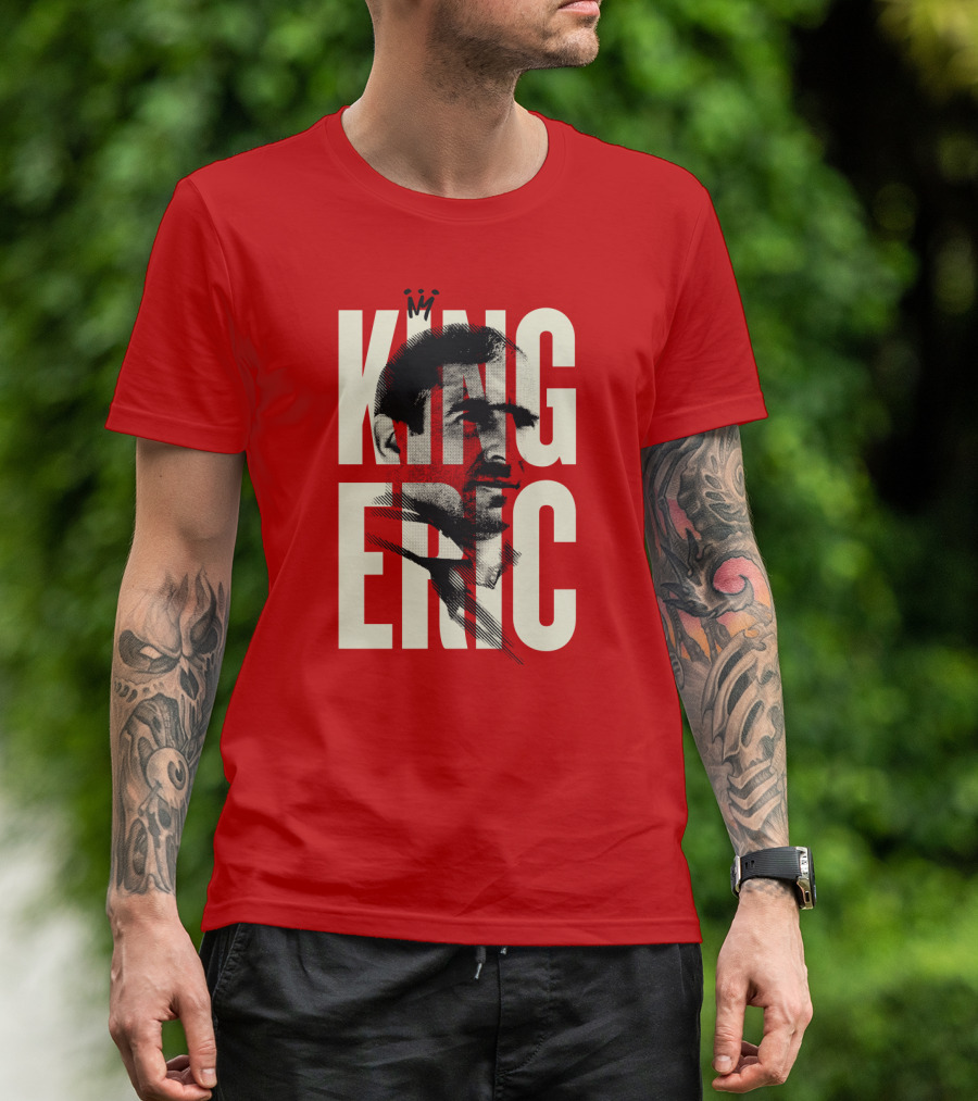 King Eric Legend Footballer Icon Red Majesty T-Shirt