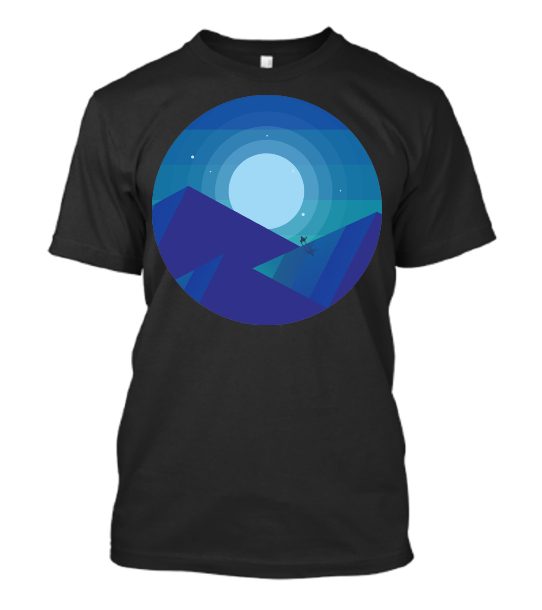 The Alchemist Moonlit Desert Journey With Mountains And Stars T-Shirt