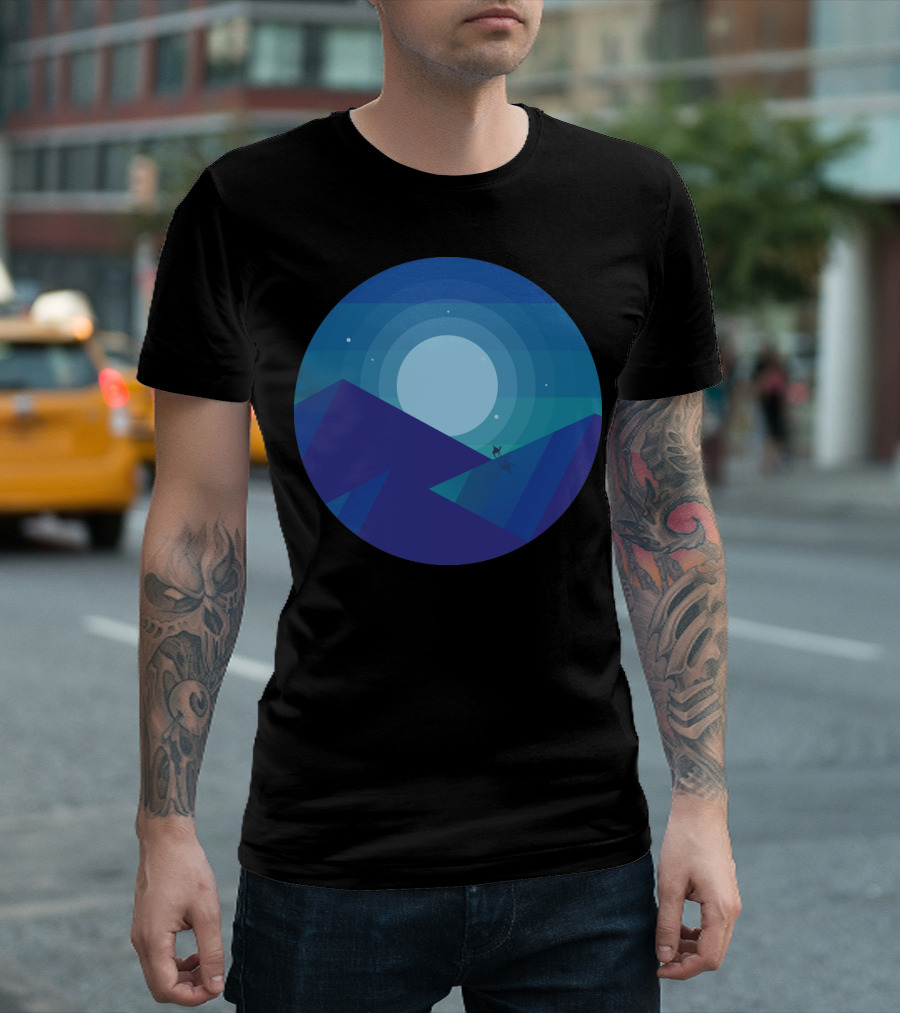 The Alchemist Moonlit Desert Journey With Mountains And Stars T-Shirt