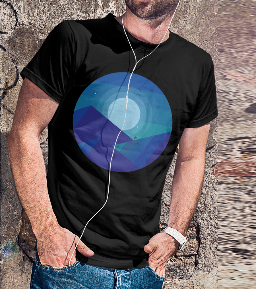 The Alchemist Moonlit Desert Journey With Mountains And Stars T-Shirt