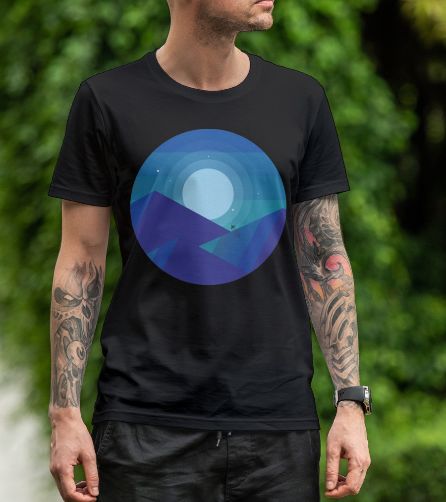 The Alchemist Moonlit Desert Journey With Mountains And Stars T-Shirt