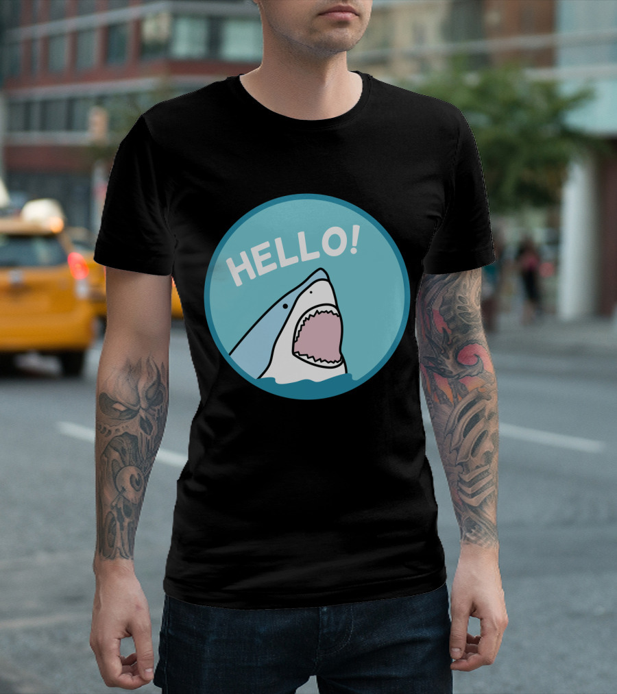 Hello Shark Circle T-Shirt