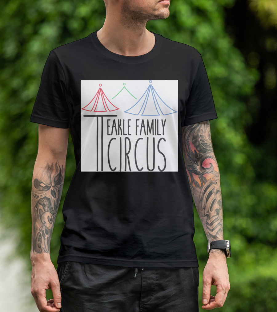 Teakle Family Circus Colorful Tent T-Shirt