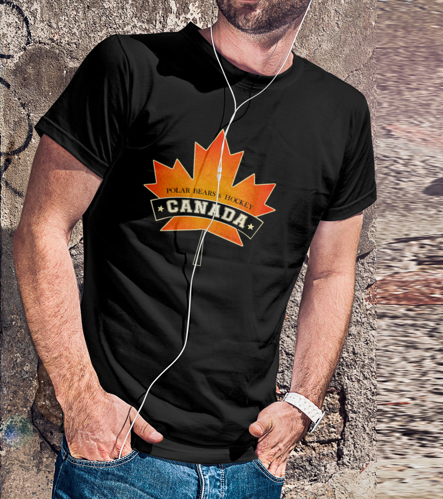 CANADA POLAR BEARS HOCKEY MAPLE LEAF Carolyn Sandstrom T-Shirt
