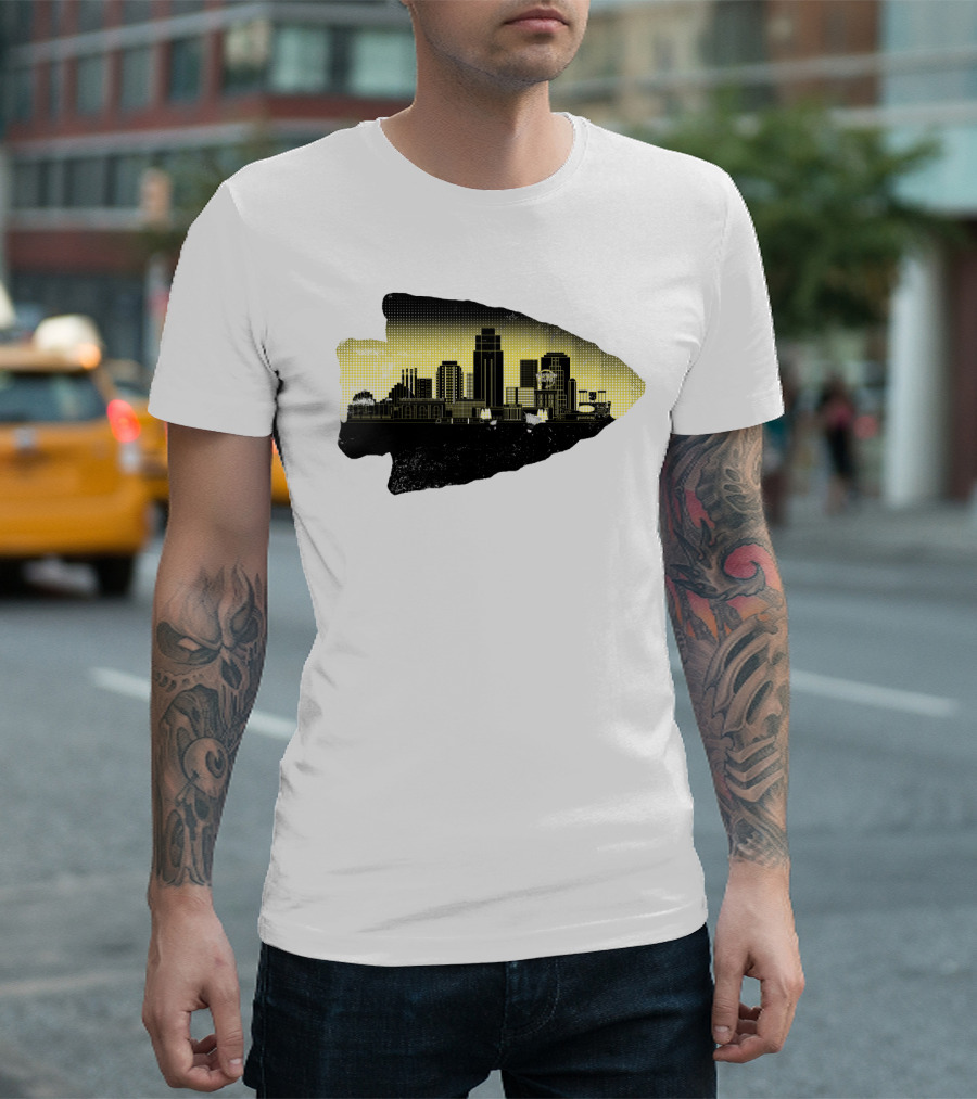 Kansas City Skyline Arrowhead T-Shirt