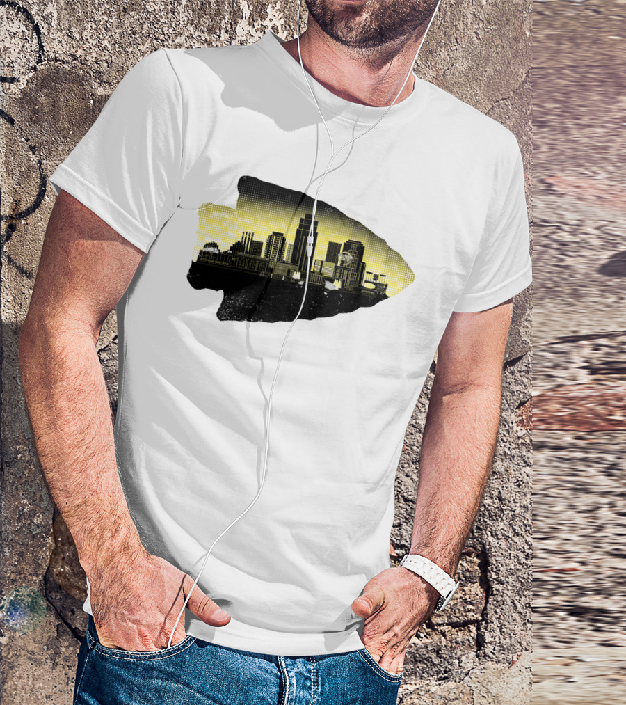 Kansas City Skyline Arrowhead T-Shirt