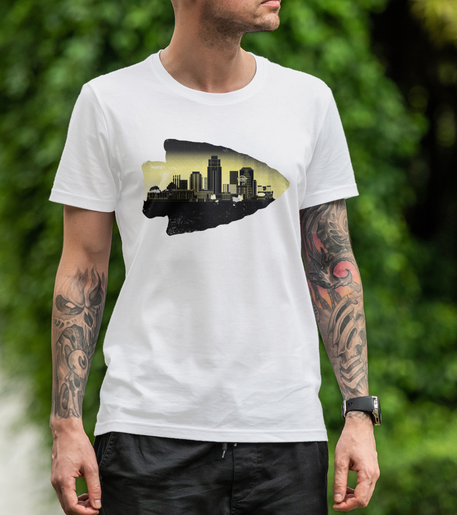 Kansas City Skyline Arrowhead T-Shirt