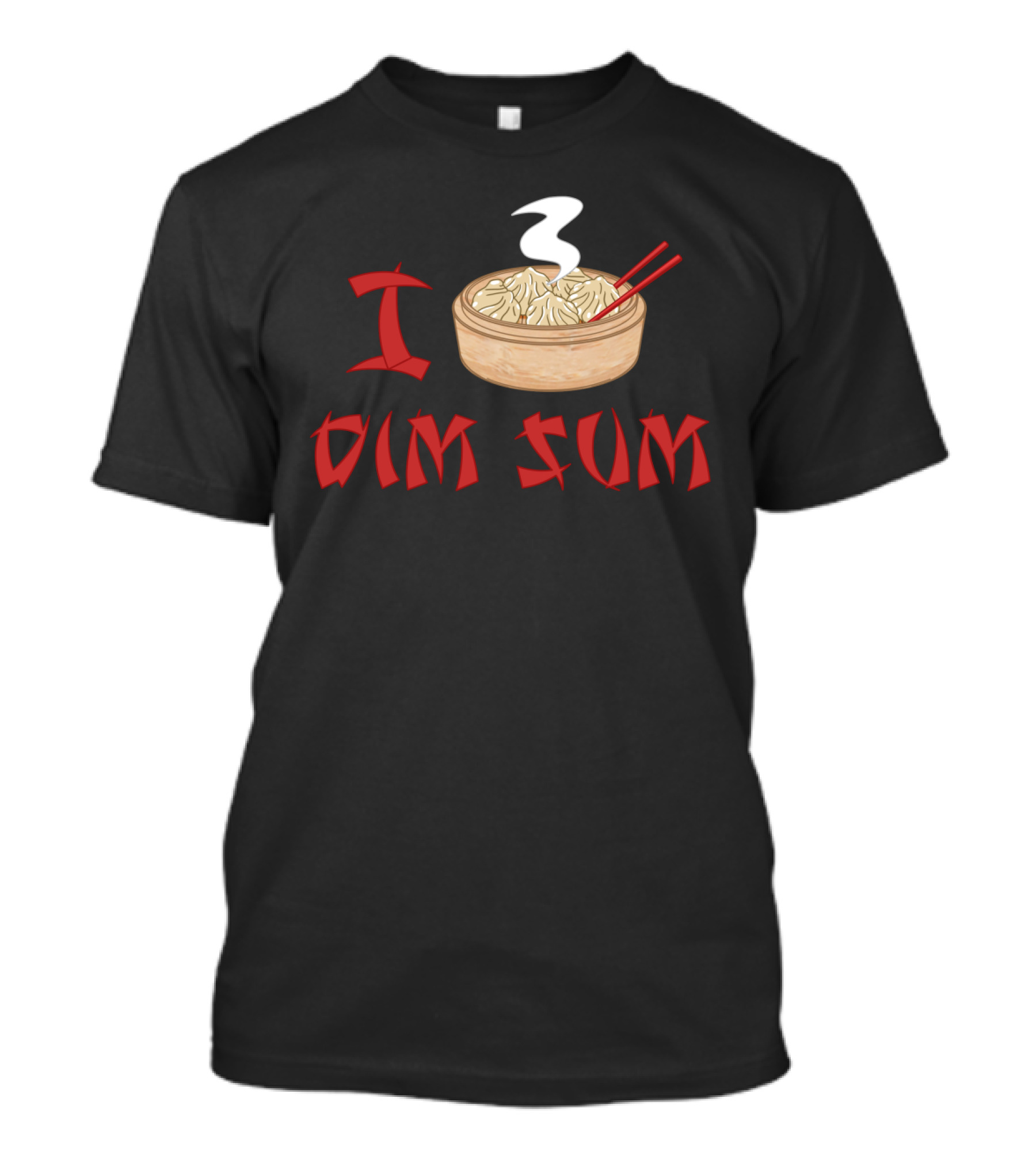I Love Dim Sum Dumpling Basket With Chopsticks T-Shirt