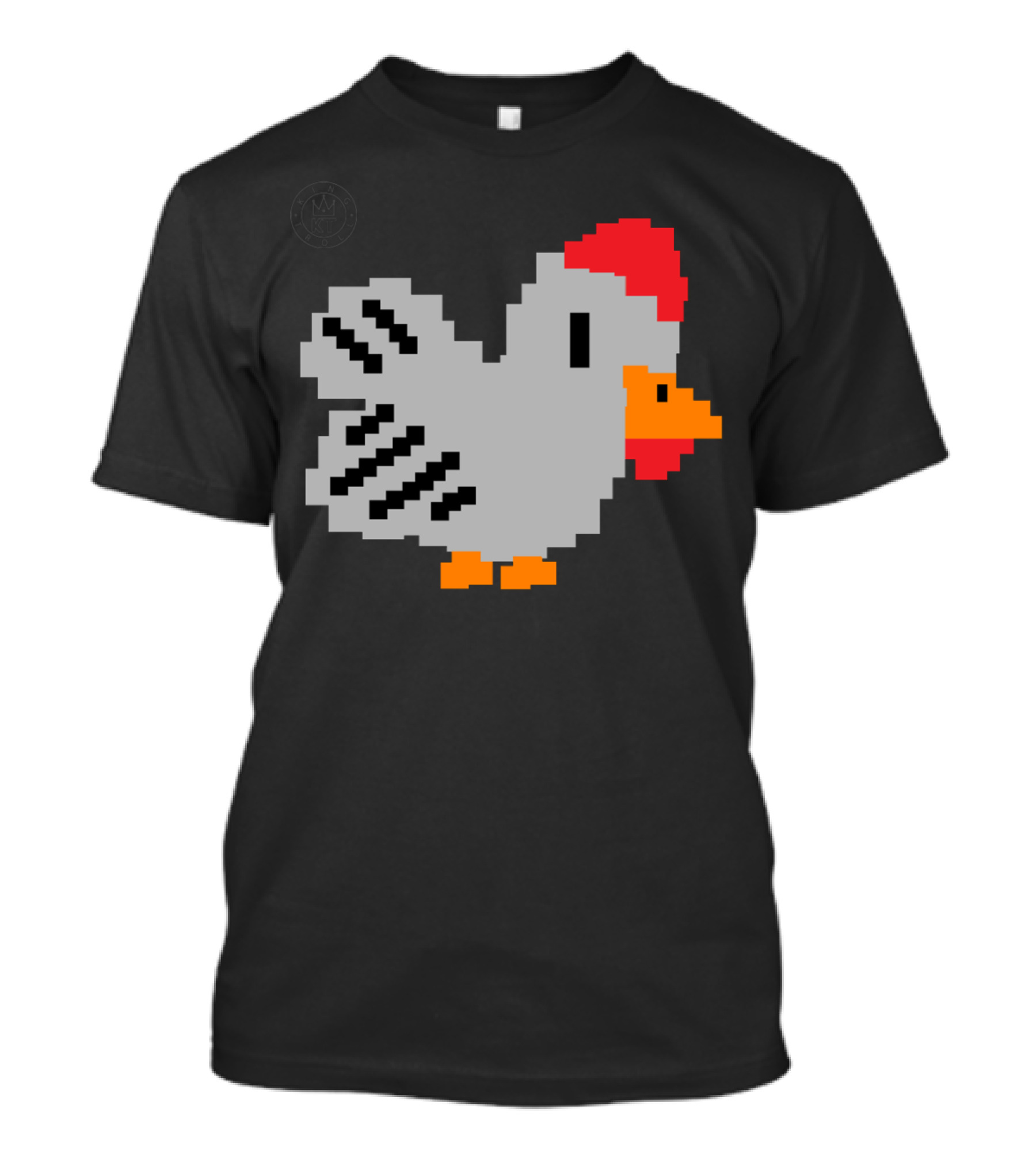 Don't Mess With Chicken Pixel Art Retro Video Game T-Shirt