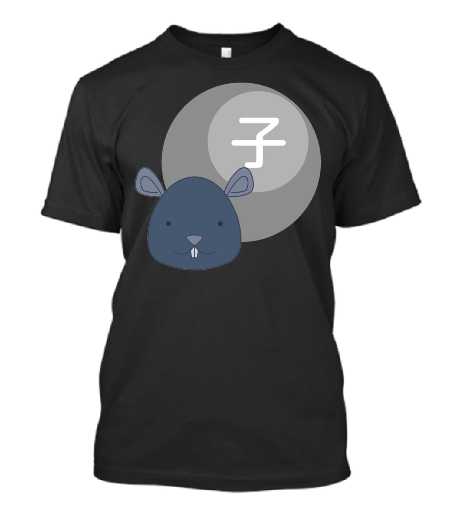 Rat Junishi Zodiac Symbol With Cute Rat T-Shirt