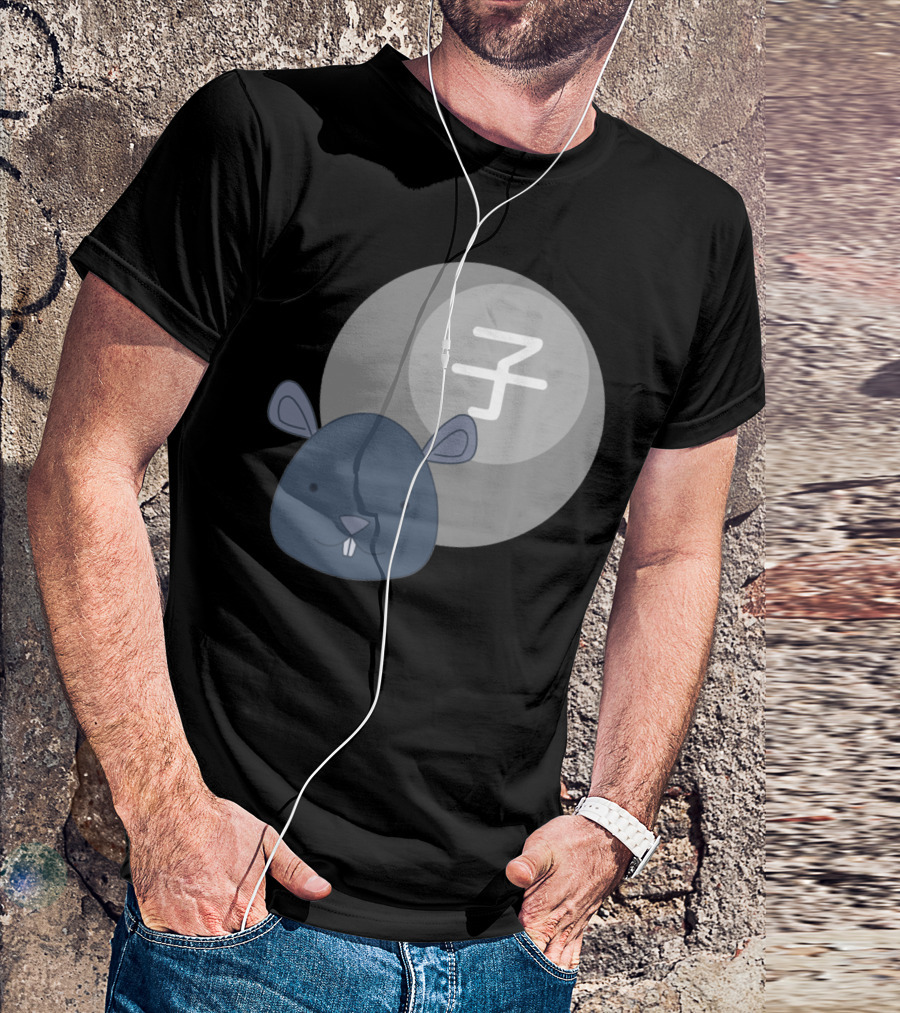 Rat Junishi Zodiac Symbol With Cute Rat T-Shirt