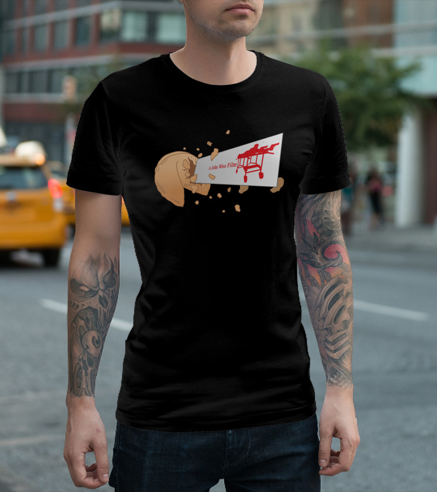 A John Woo Film Hard Boiled Cookie Fortune Card T-Shirt