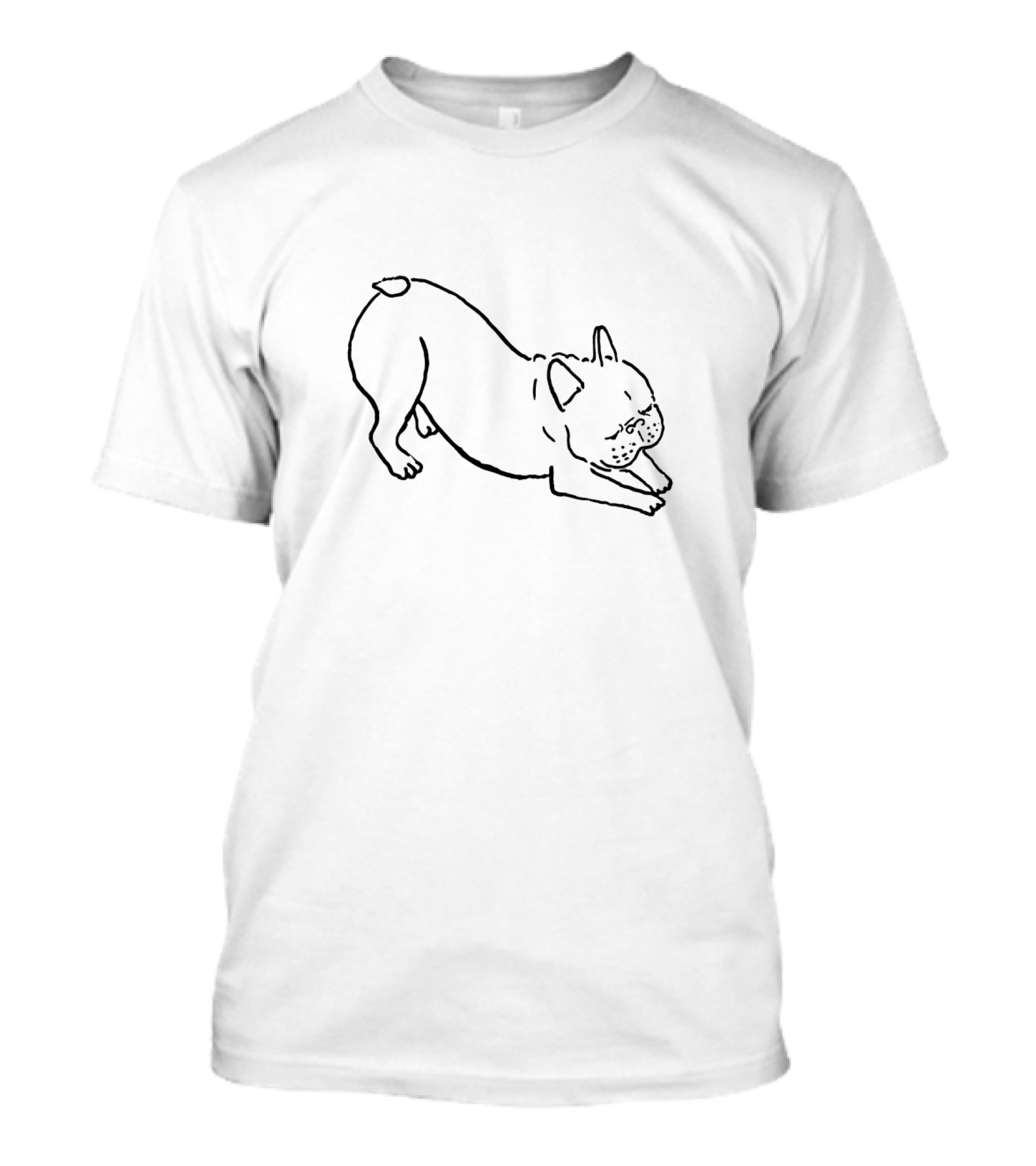 Downward French Bulldog Stretch Pose T-Shirt
