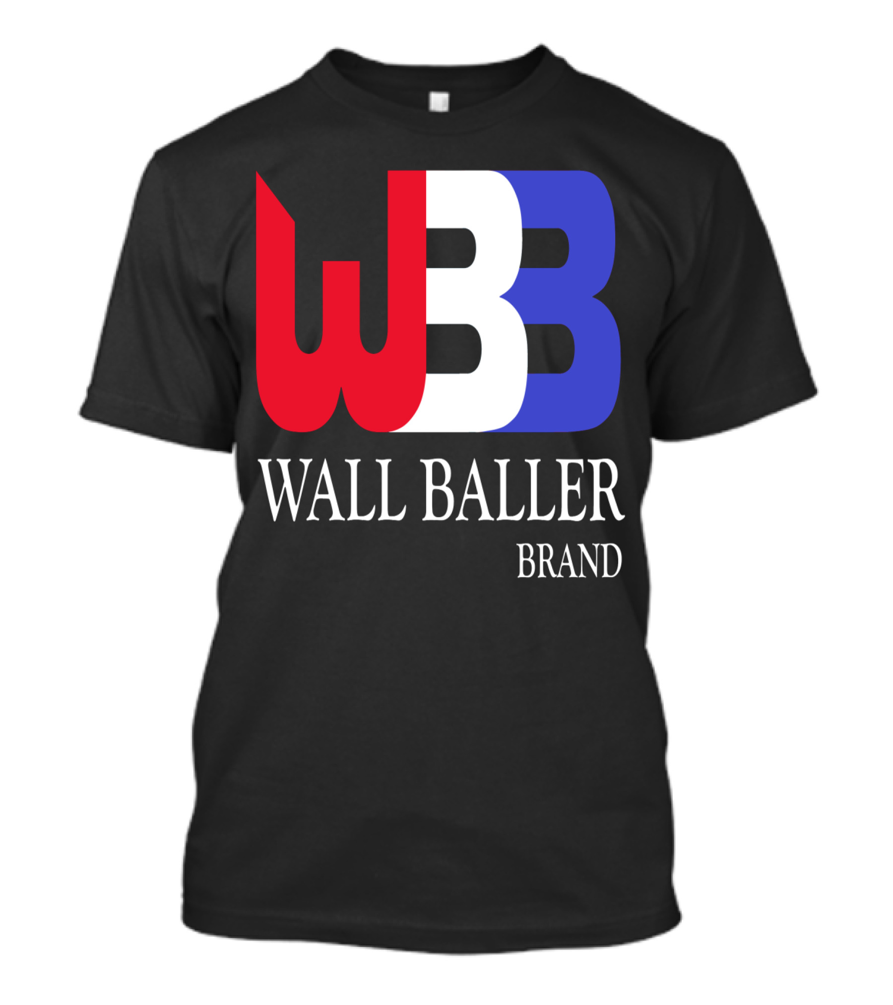 WBB Wall Baller Brand Red White Blue T-Shirt