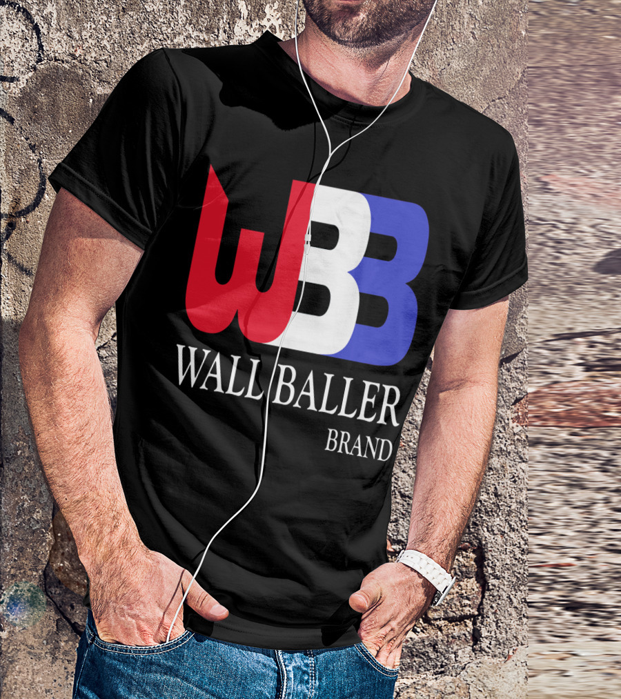 WBB Wall Baller Brand Red White Blue T-Shirt