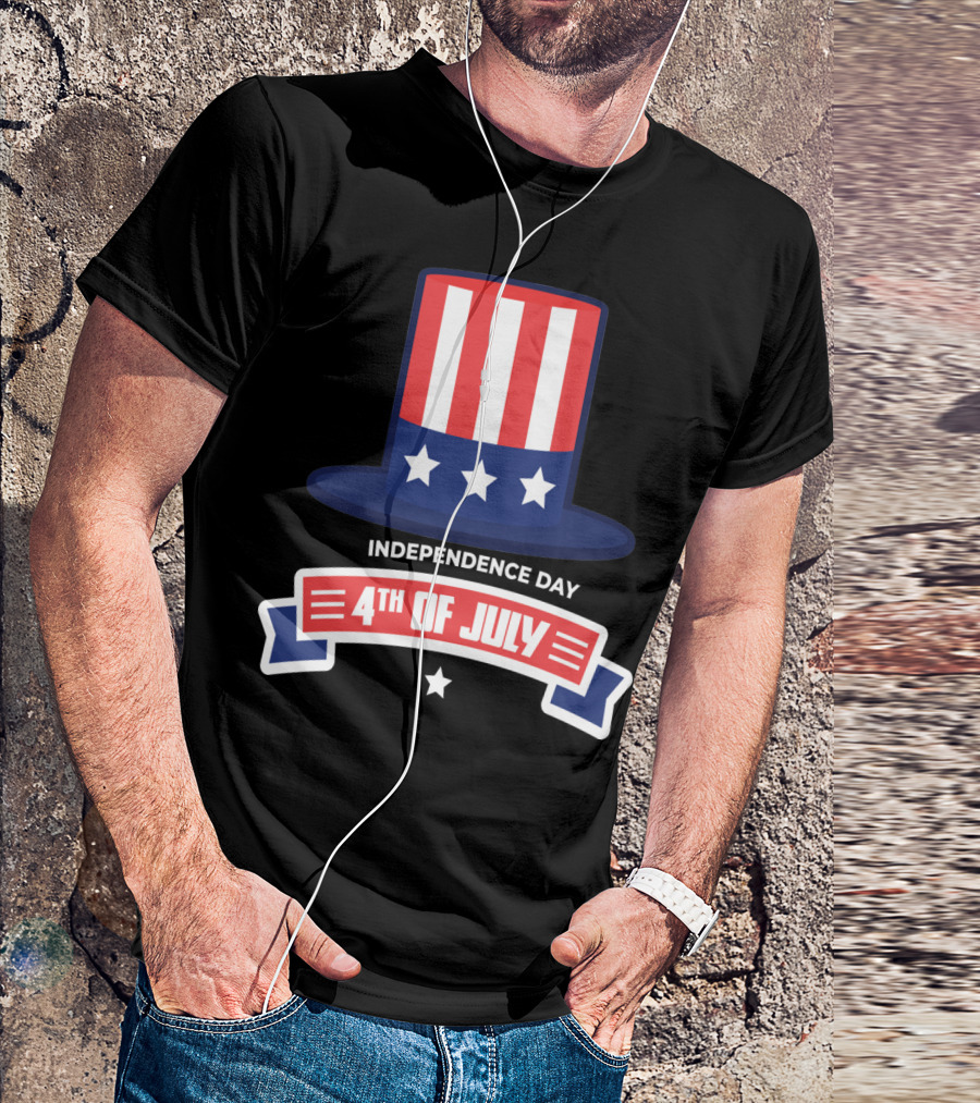 Independence Day 4TH Of July Patriotic Hat T-Shirt