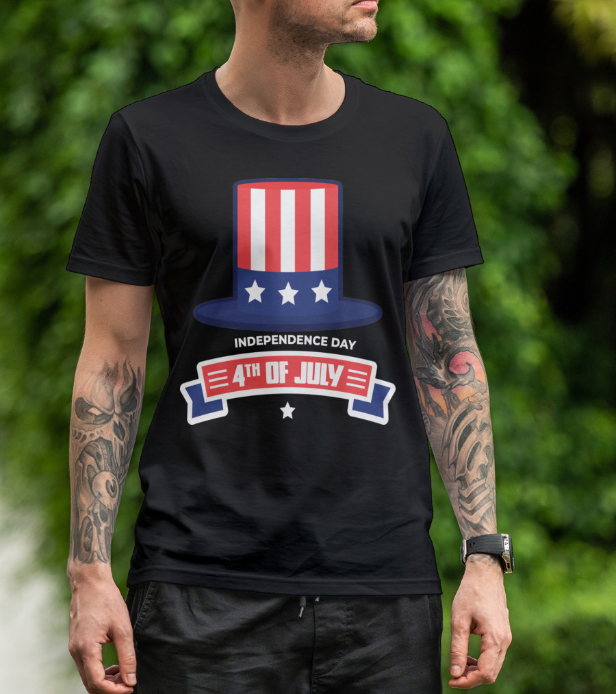 Independence Day 4TH Of July Patriotic Hat T-Shirt