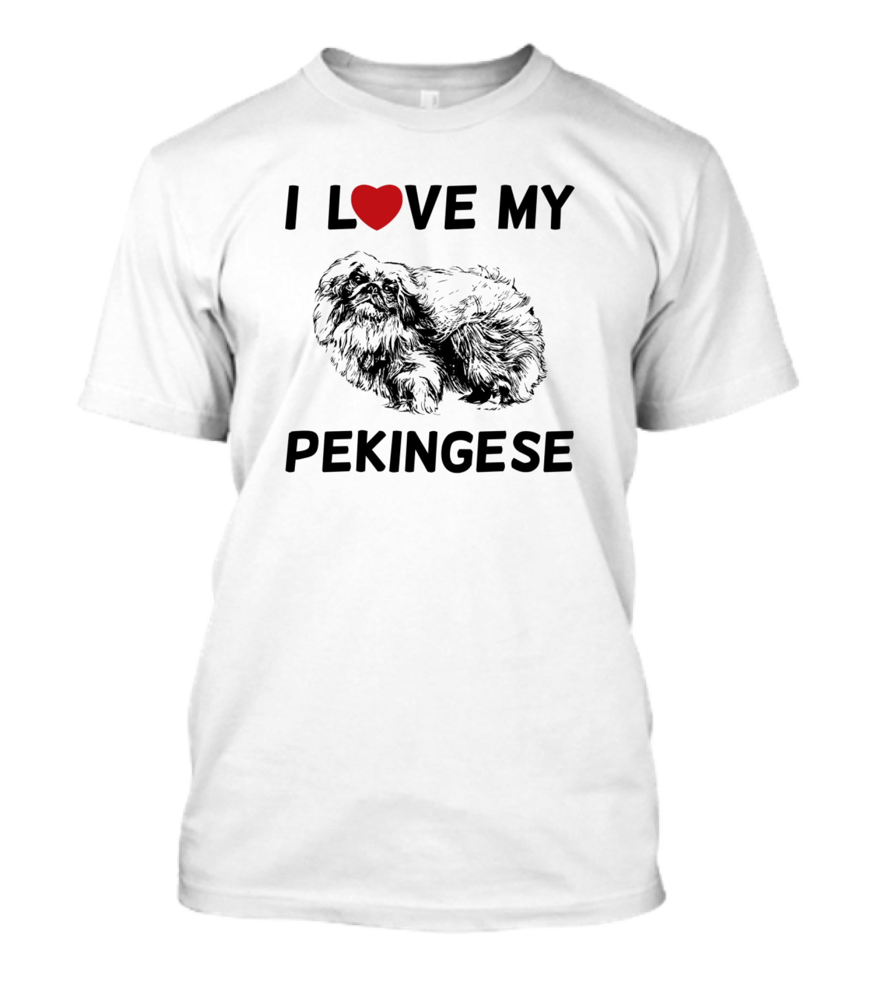 I Love My Pekingese Heart T-Shirt