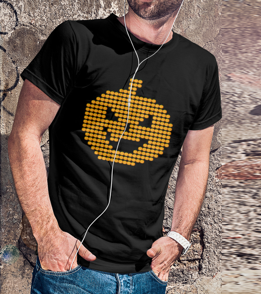Pumpkin With Face Made Of Small Pumpkins T-Shirt