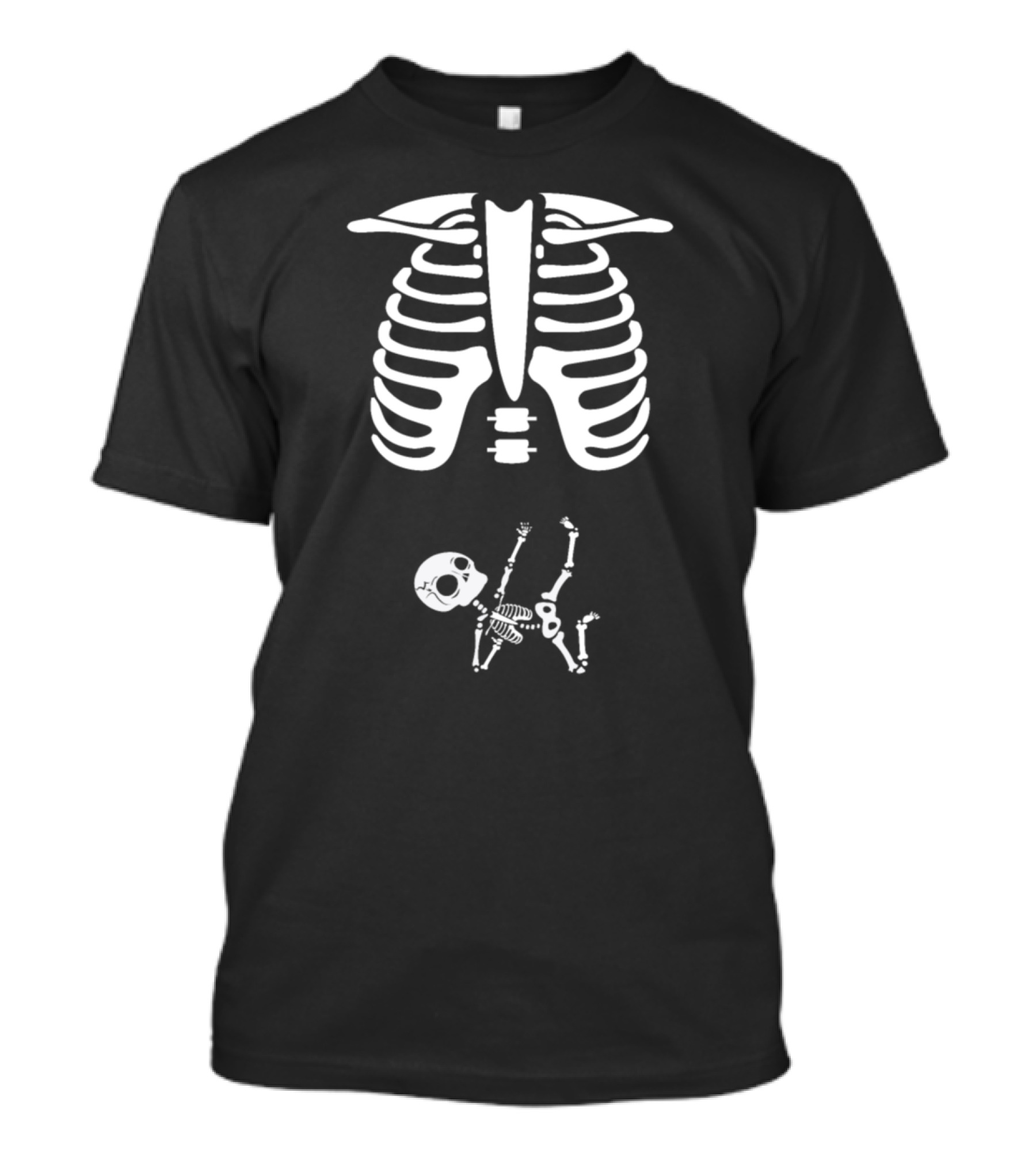 Ninja Baby Skeleton Ribcage Halloween Costume T-Shirt