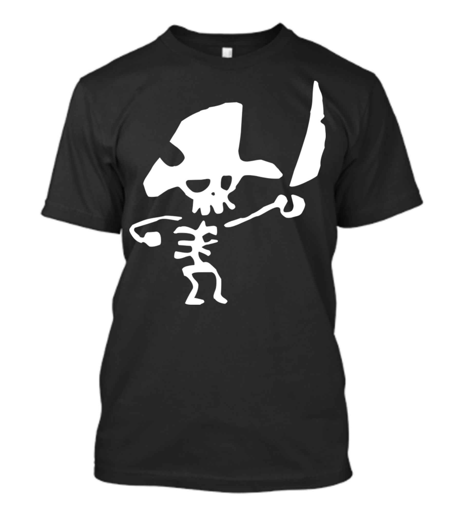 Skeleton Pirate Sword Fighter Captain T-Shirt