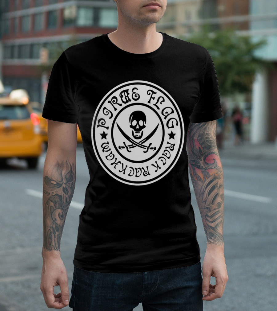 PIRATE FLAG ROCK ROCKMAN T-Shirt