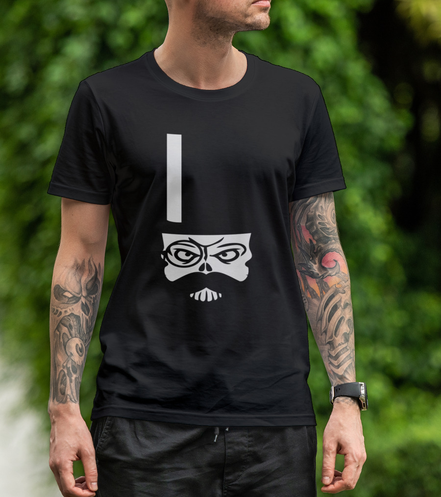 Sir Mustache Skull Top Hat T-Shirt