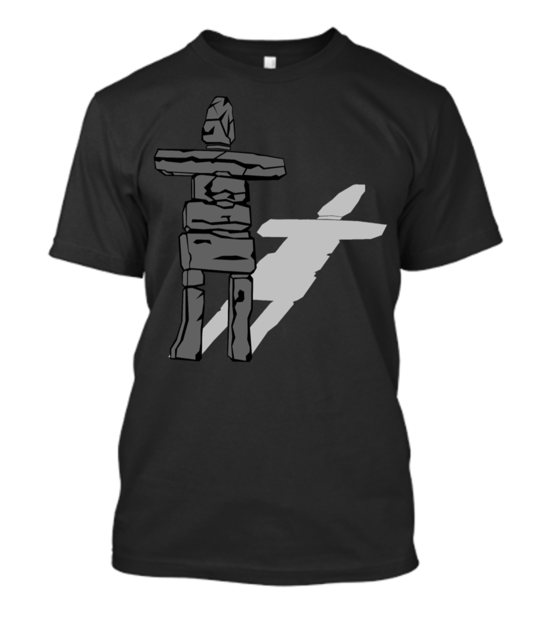 Stone Wooden Person Skele Shadow T-Shirt